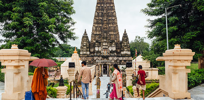 Templet Mahabodhi - det var här som Siddharta blev Buddha