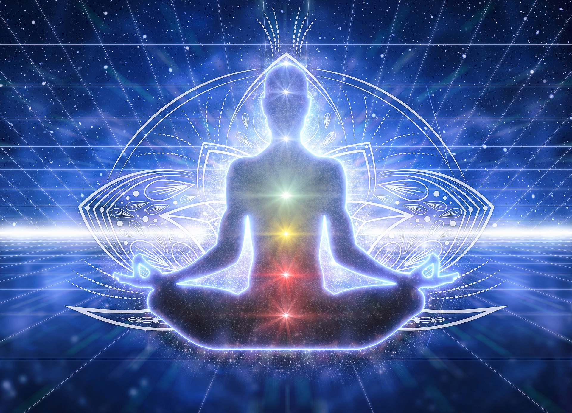 Yoga Guidade meditationer och kanaliseringar Spirituellt uppvaknande tredje ögat chakra