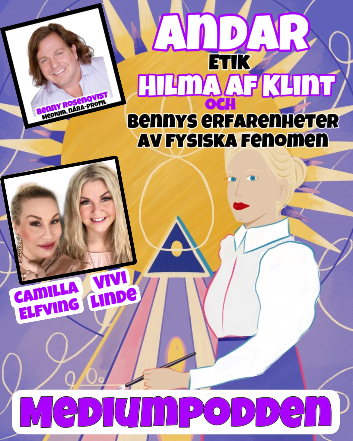 Benny Rosengren, Hilma af Klint, Tarotguiderna, Medium, sierska, spådam